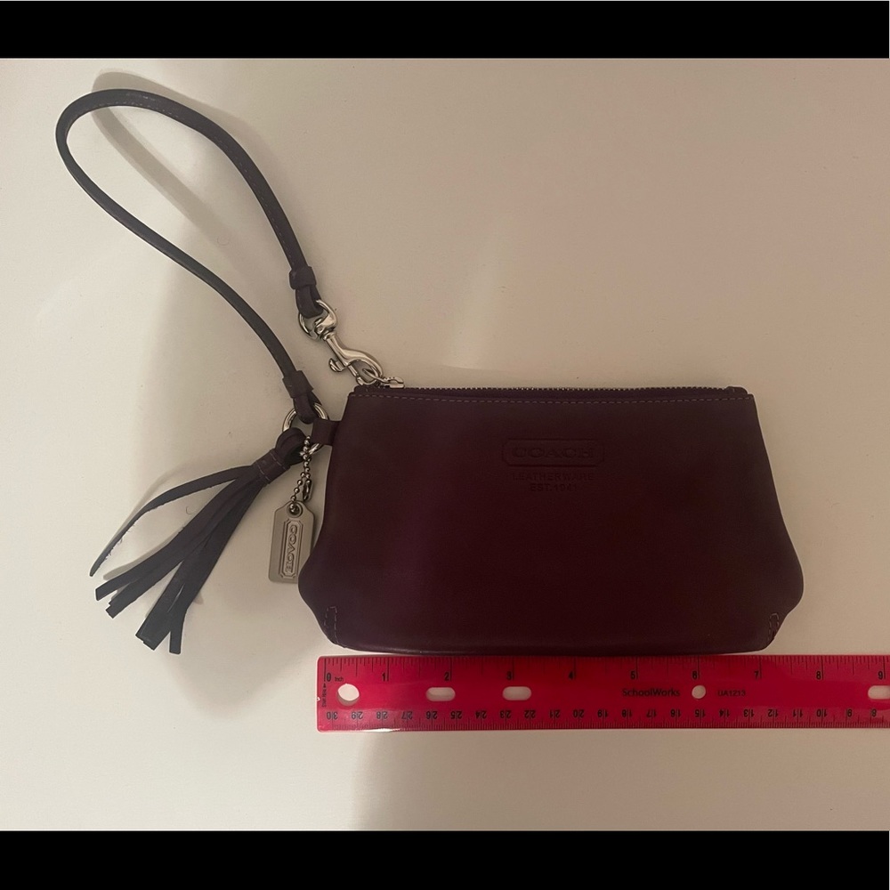 Purple Coach Wristlet